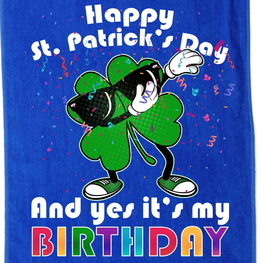 St. Patrick's Day Birthday Platinum Collection Golf Towel