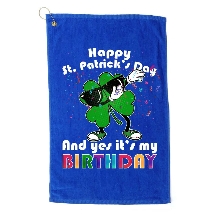 St. Patrick's Day Birthday Platinum Collection Golf Towel