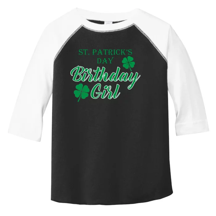 St. Patrick's Day Birthday Girl Toddler Fine Jersey T-Shirt