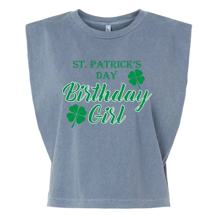 St. Patrick's Day Birthday Girl Garment-Dyed Women's Muscle Tee