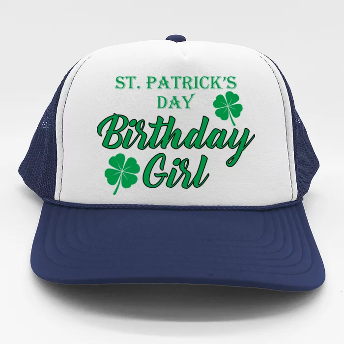 St. Patrick's Day Birthday Girl Trucker Hat