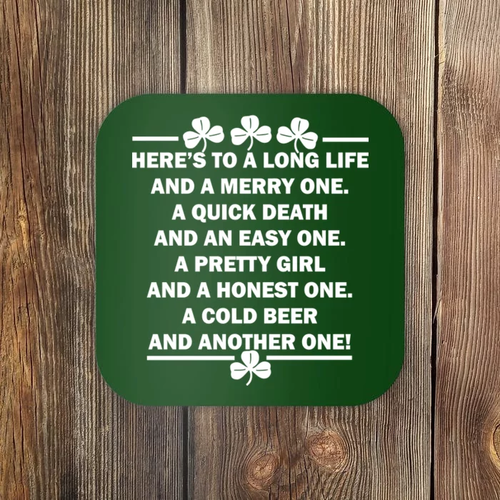 St. Patrick's Day Cold Beer Toast Coaster