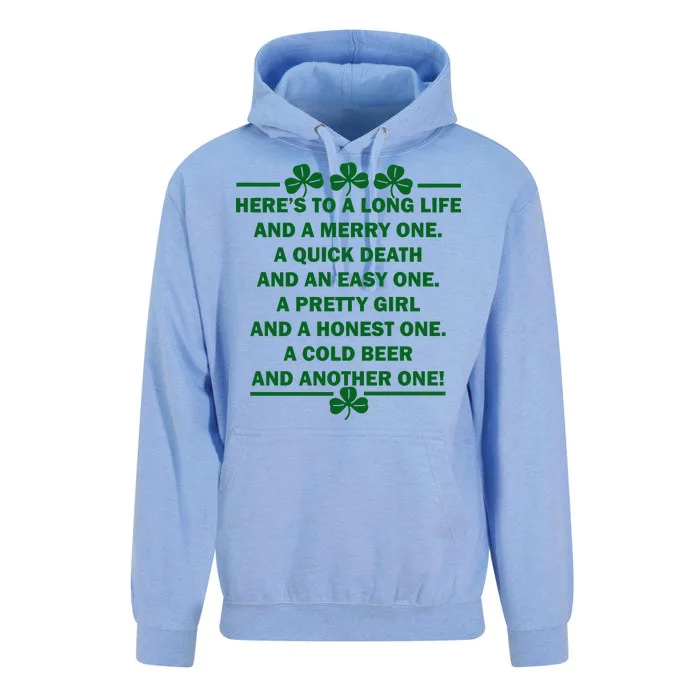 St. Patrick's Day Cold Beer Toast Unisex Surf Hoodie