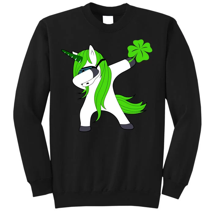 St. Patrick's Day Dabbing Irish Unicorn Tall Sweatshirt