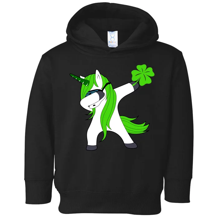 St. Patrick's Day Dabbing Irish Unicorn Toddler Hoodie