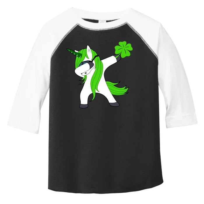 St. Patrick's Day Dabbing Irish Unicorn Toddler Fine Jersey T-Shirt