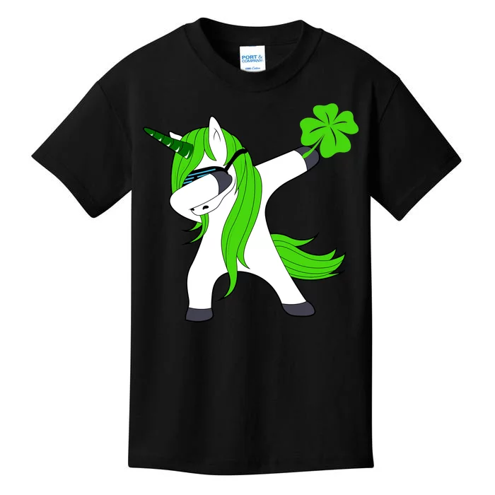 St. Patrick's Day Dabbing Irish Unicorn Kids T-Shirt