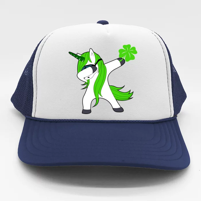 St. Patrick's Day Dabbing Irish Unicorn Trucker Hat