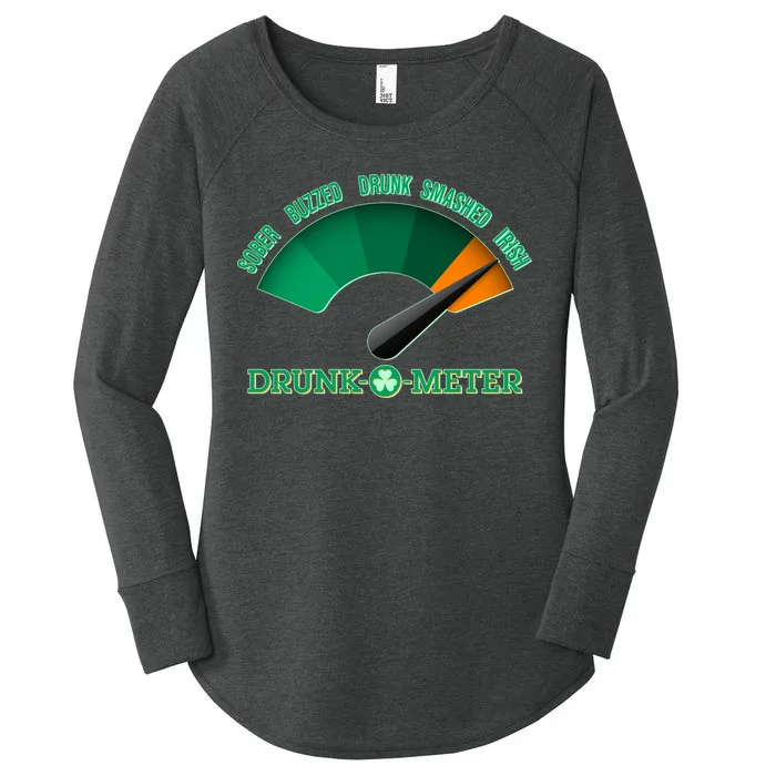 St. Patrick's Day Drunk O Meter Women's Perfect Tri Tunic Long Sleeve Shirt