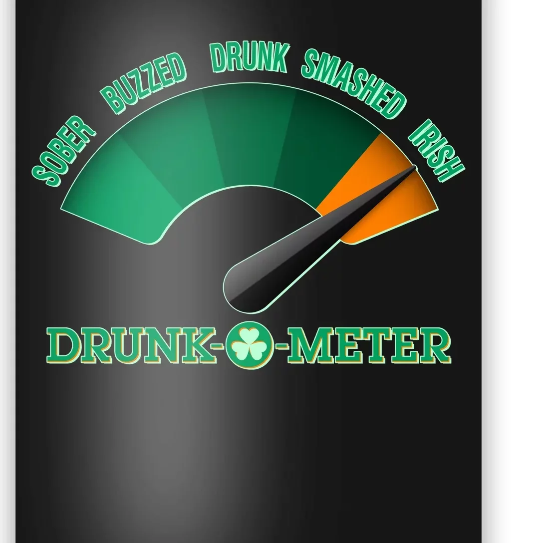 St. Patrick's Day Drunk O Meter Poster