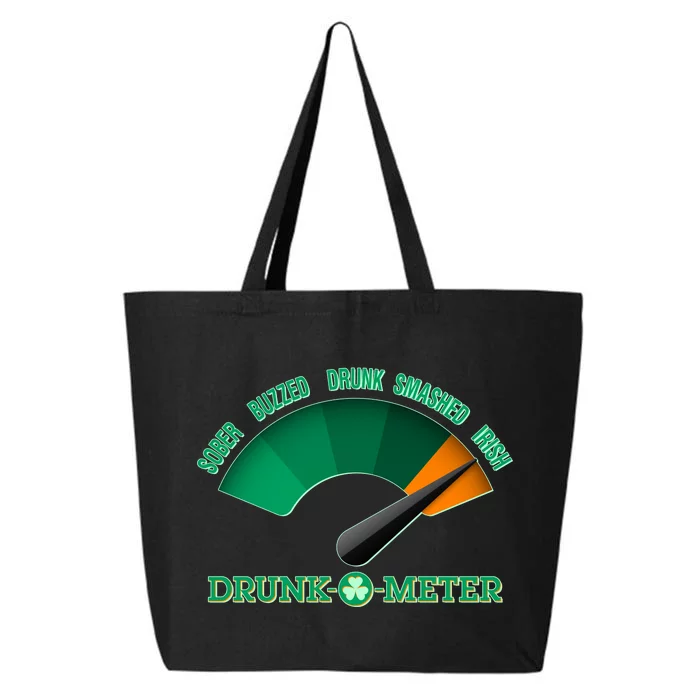 St. Patrick's Day Drunk O Meter 25L Jumbo Tote