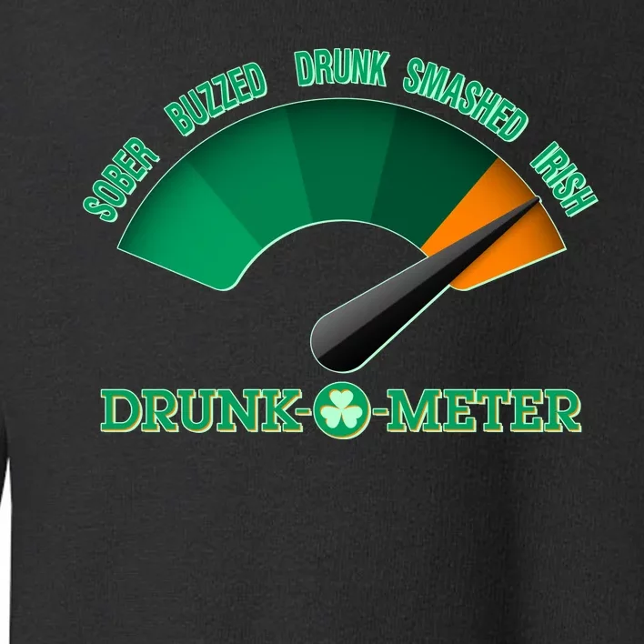 St. Patrick's Day Drunk O Meter Toddler Sweatshirt