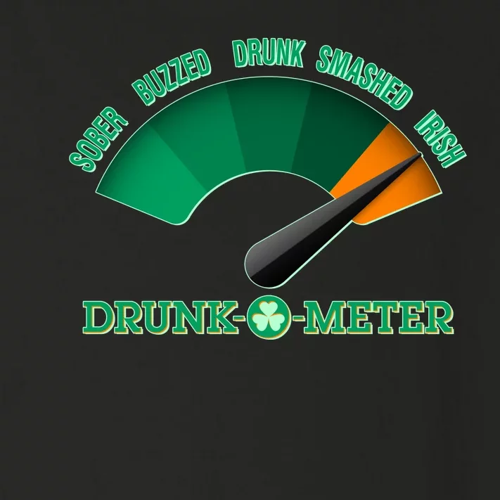 St. Patrick's Day Drunk O Meter Toddler Long Sleeve Shirt