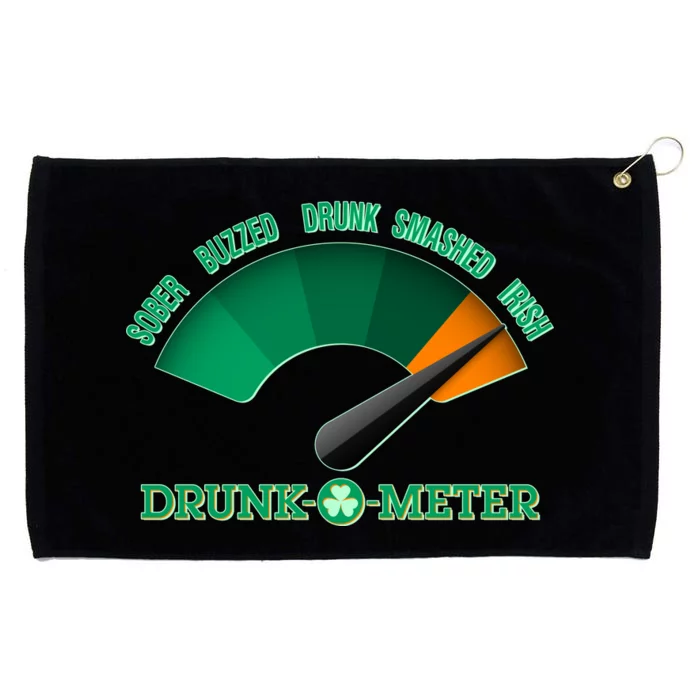 St. Patrick's Day Drunk O Meter Grommeted Golf Towel