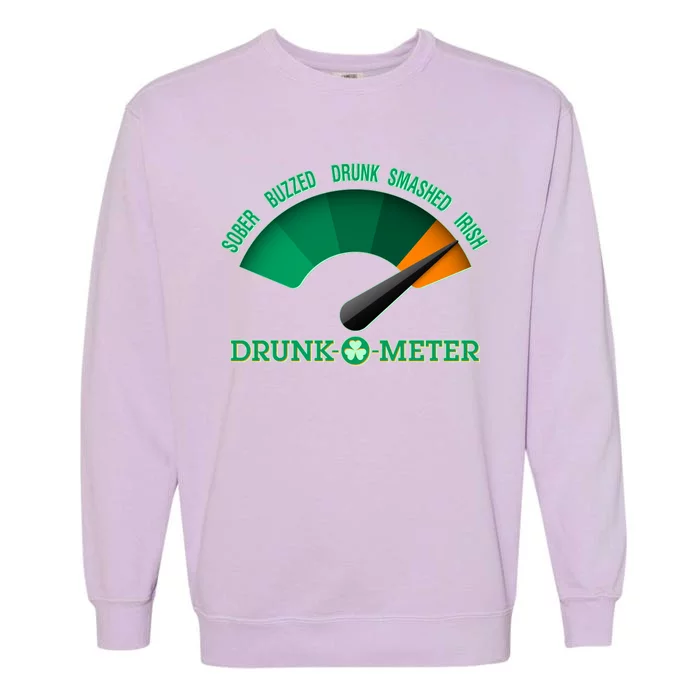 St. Patrick's Day Drunk O Meter Garment-Dyed Sweatshirt