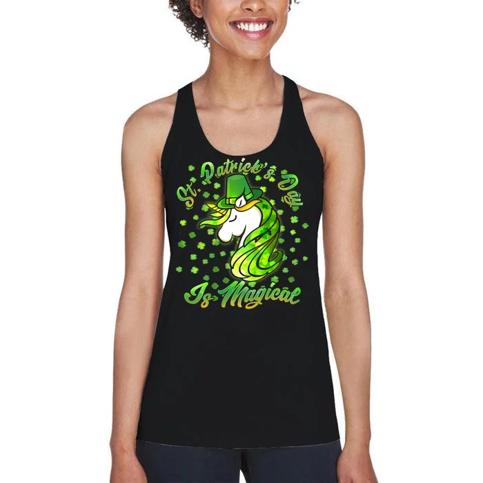 St. Patrick's Day Is Magical Women's Racerback Tank