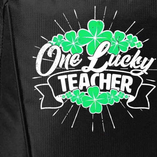 St. Patrick's Day One Lucky Teacher City Backpack