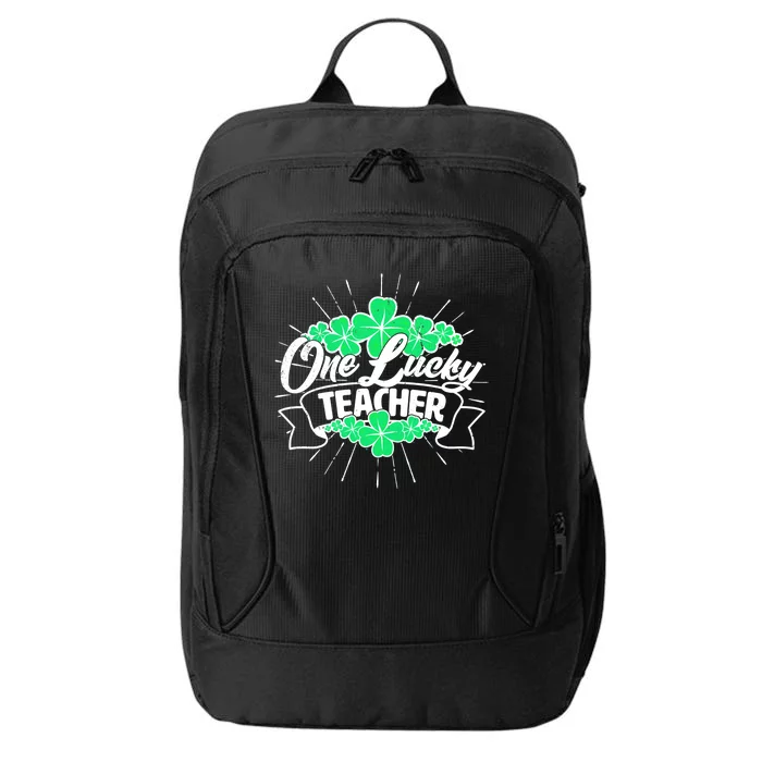 St. Patrick's Day One Lucky Teacher City Backpack