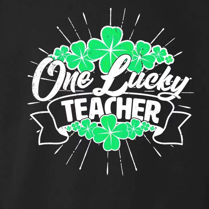 St. Patrick's Day One Lucky Teacher Toddler Hoodie