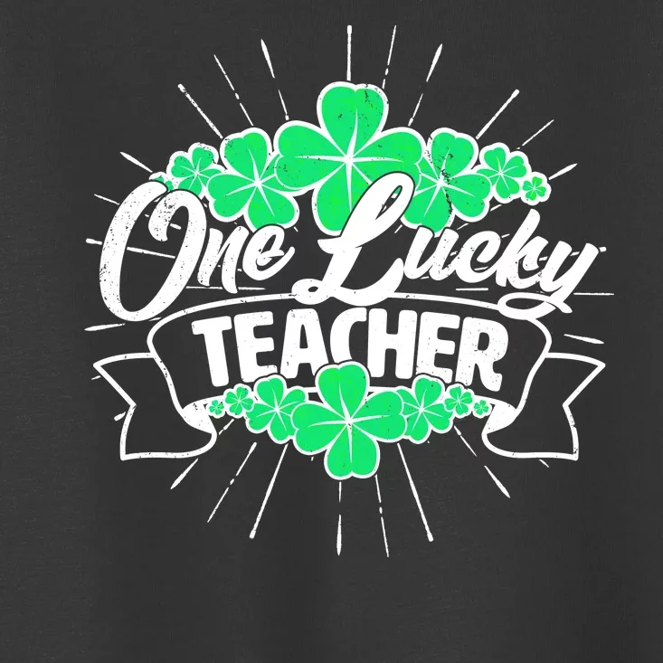 St. Patrick's Day One Lucky Teacher Toddler T-Shirt