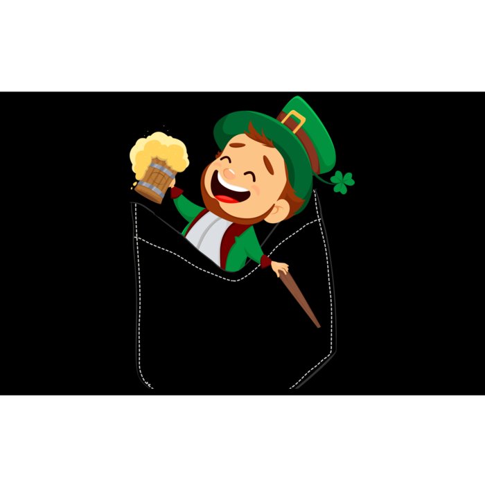 St. Patrick's Day Pocket Leprechaun Beer Bumper Sticker