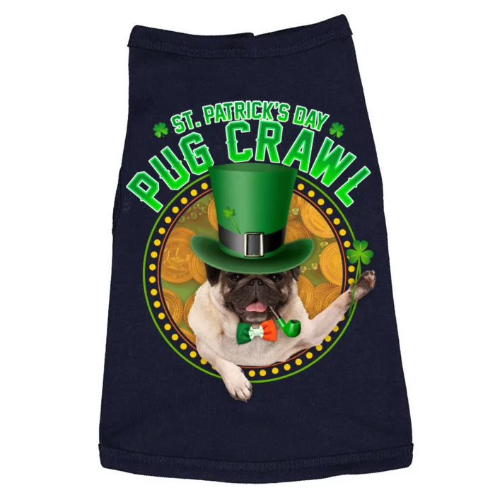 St. Patrick's Day Pug Crawl Funny Irish Pug Doggie Tank