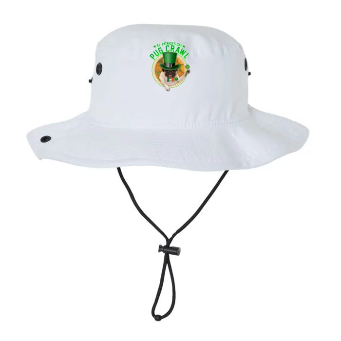 St. Patrick's Day Pug Crawl Funny Irish Pug Legacy Cool Fit Booney Bucket Hat