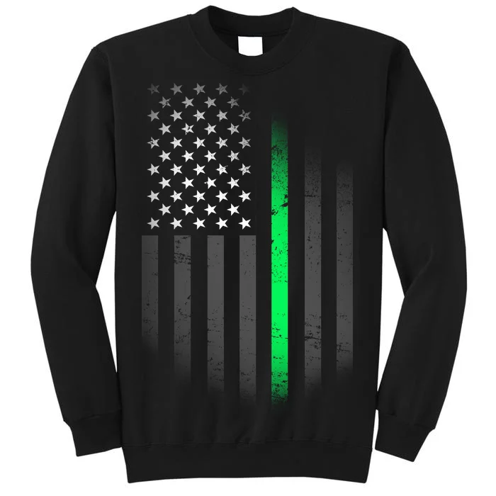 St. Patrick's Day Thin Green Line Flag Sweatshirt