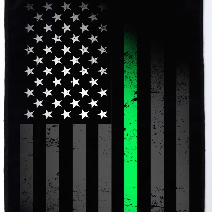 St. Patrick's Day Thin Green Line Flag Platinum Collection Golf Towel