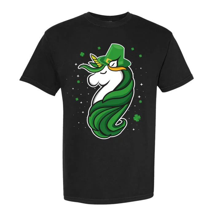 St. Patrick's Day Unicorn Garment-Dyed Heavyweight T-Shirt