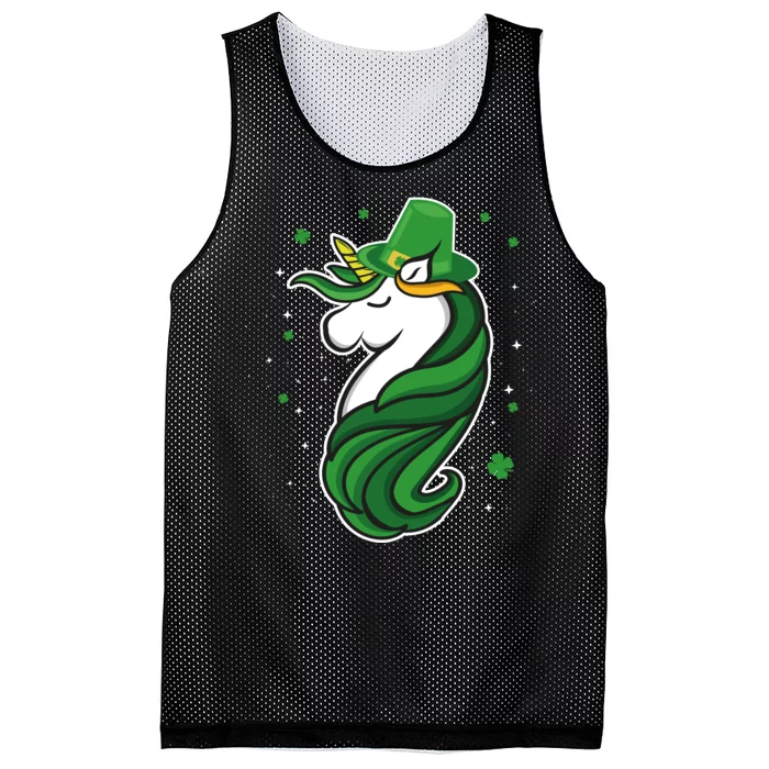 St. Patrick's Day Unicorn Mesh Reversible Basketball Jersey Tank