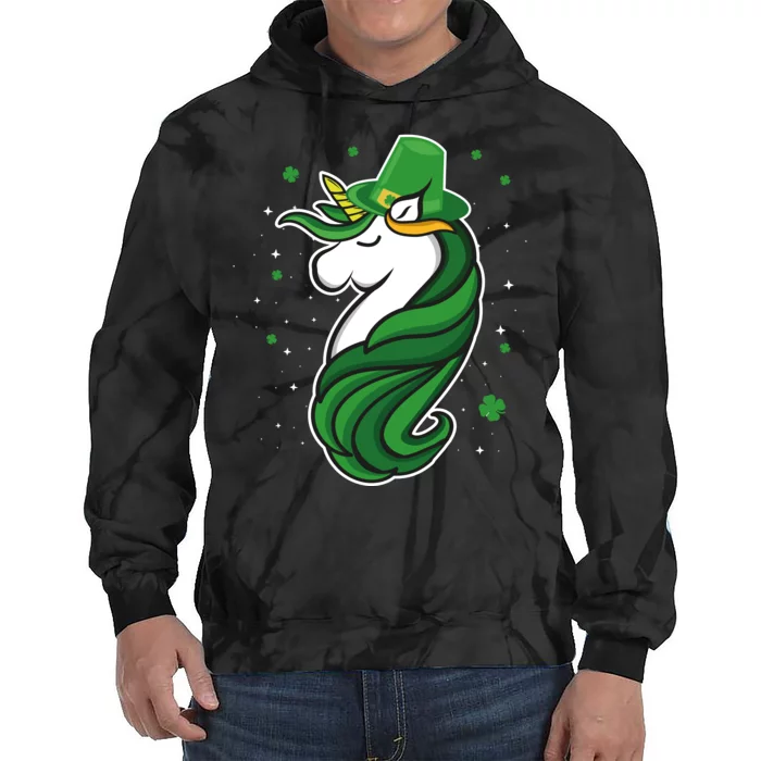 St. Patrick's Day Unicorn Tie Dye Hoodie