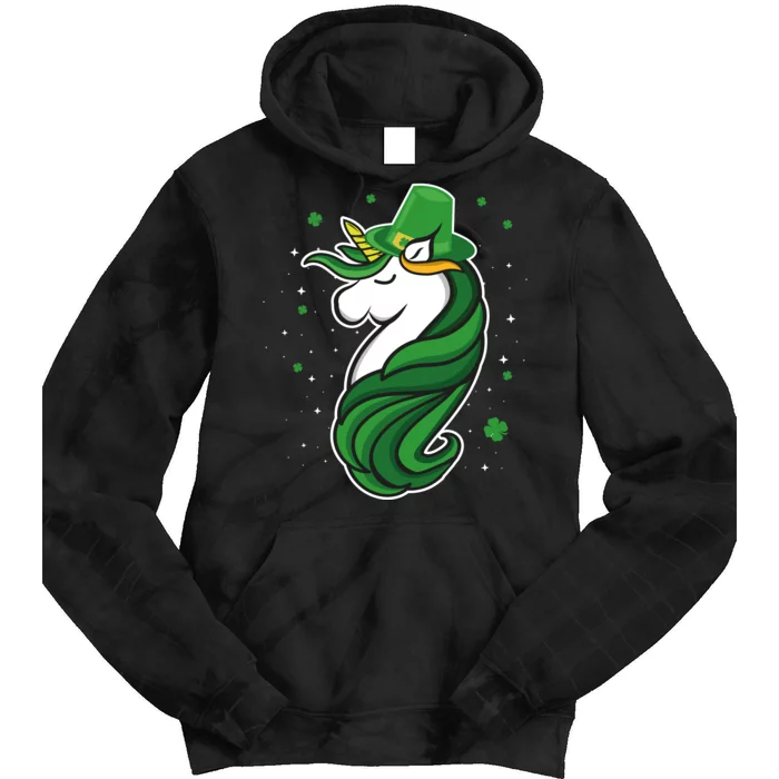 St. Patrick's Day Unicorn Tie Dye Hoodie