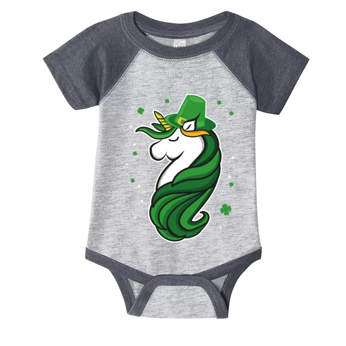 St. Patrick's Day Unicorn Infant Baby Jersey Bodysuit