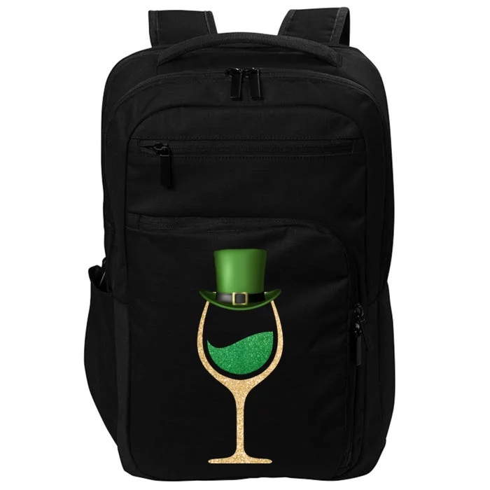 St. Patrick's Day Wine Glass Impact Tech Backpack