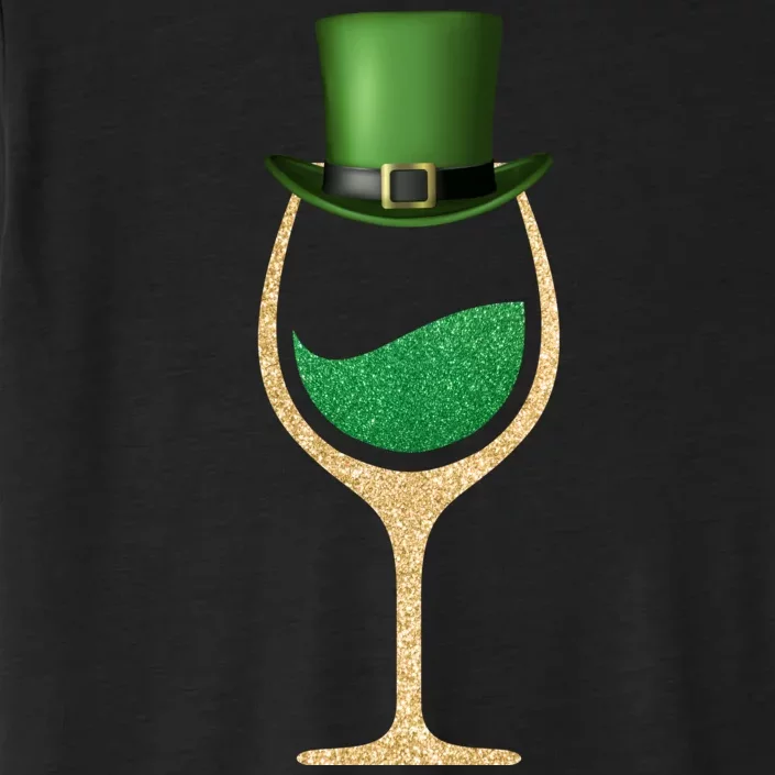 St. Patrick's Day Wine Glass ChromaSoft Performance T-Shirt