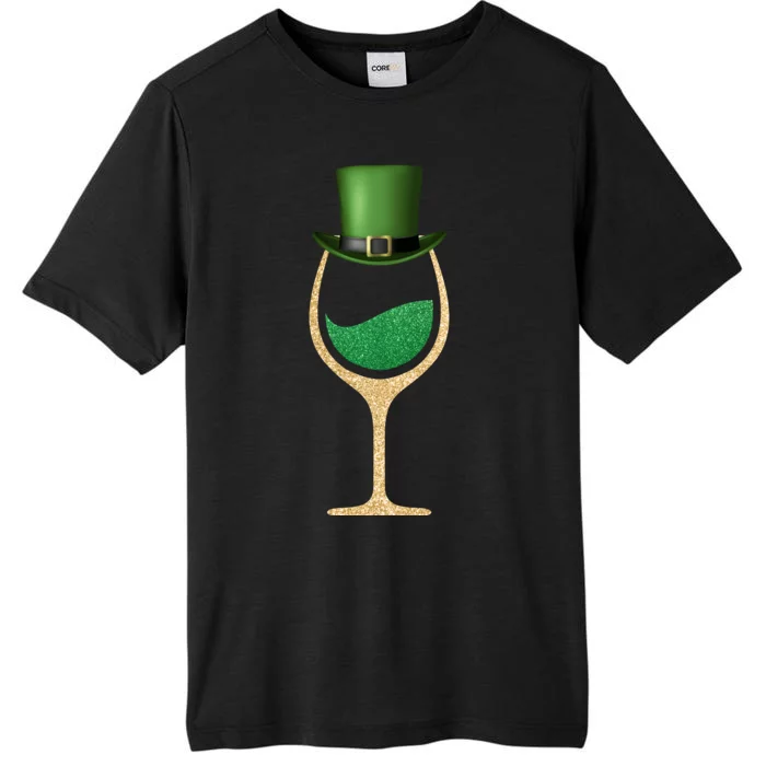 St. Patrick's Day Wine Glass ChromaSoft Performance T-Shirt