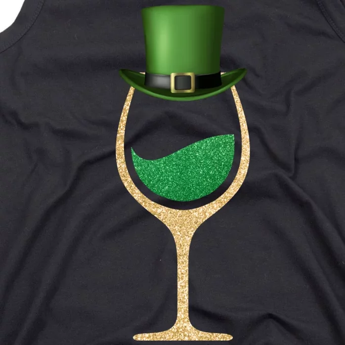 St. Patrick's Day Wine Glass Tank Top