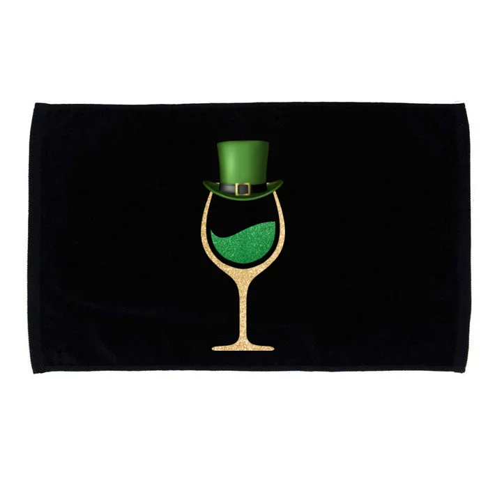 St. Patrick's Day Wine Glass Microfiber Hand Towel