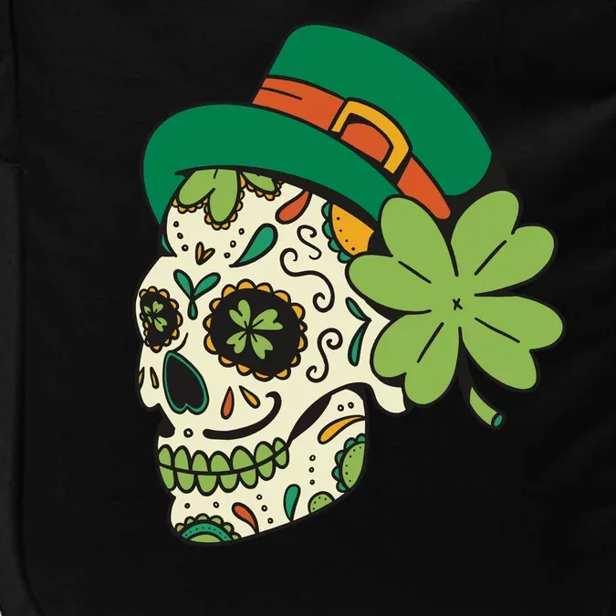 St Patricks Clover Skull Impact Tech Backpack