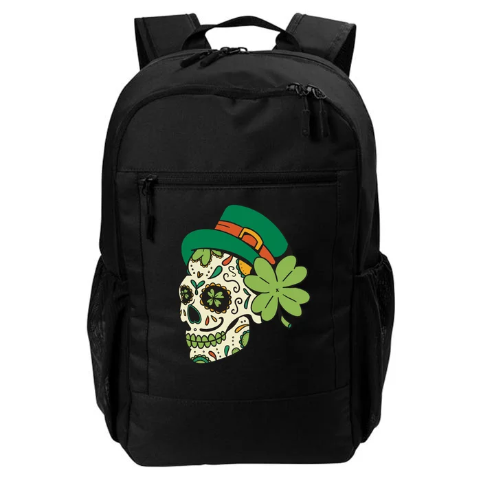 St Patricks Clover Skull Daily Commute Backpack