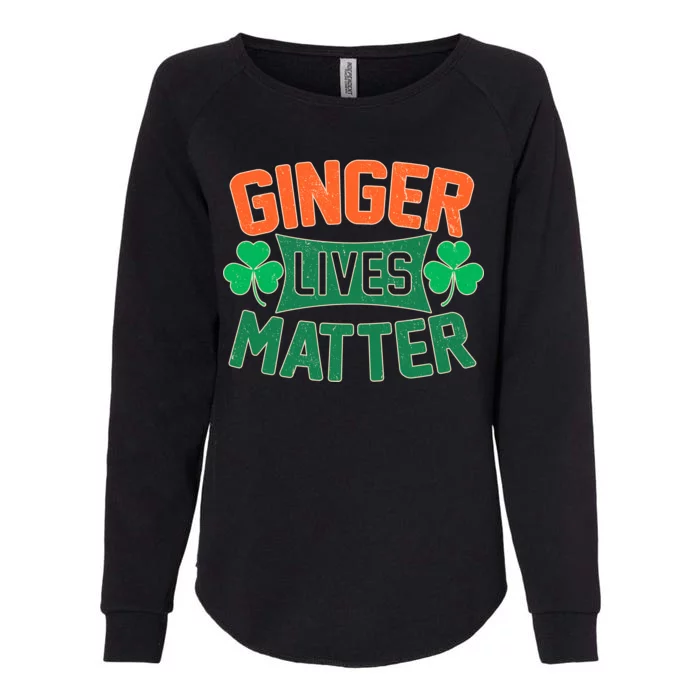 St Patricks Day - Ginger Lives Matter Womens California Wash Sweatshirt