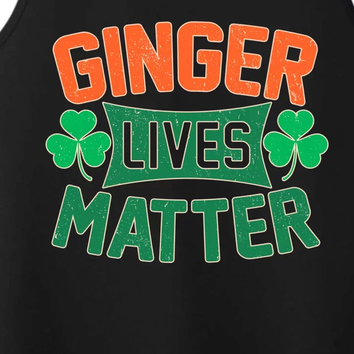 St Patricks Day - Ginger Lives Matter Performance Tank