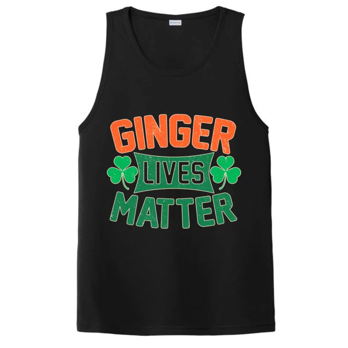 St Patricks Day - Ginger Lives Matter Performance Tank