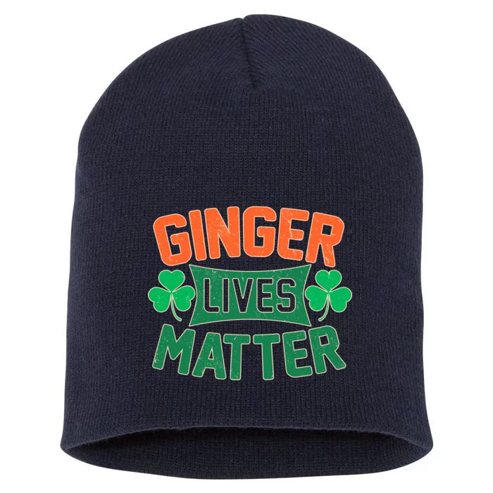 St Patricks Day - Ginger Lives Matter Short Acrylic Beanie