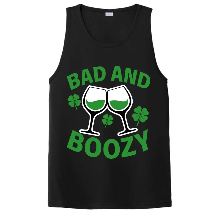 St Patrick's Day Bad and Boozy Performance Tank