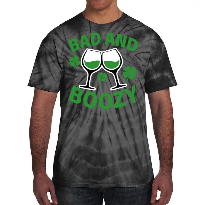 St Patrick's Day Bad and Boozy Tie-Dye T-Shirt