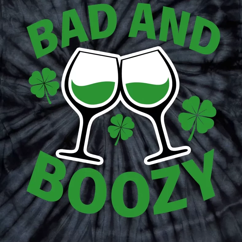 St Patrick's Day Bad and Boozy Tie-Dye T-Shirt