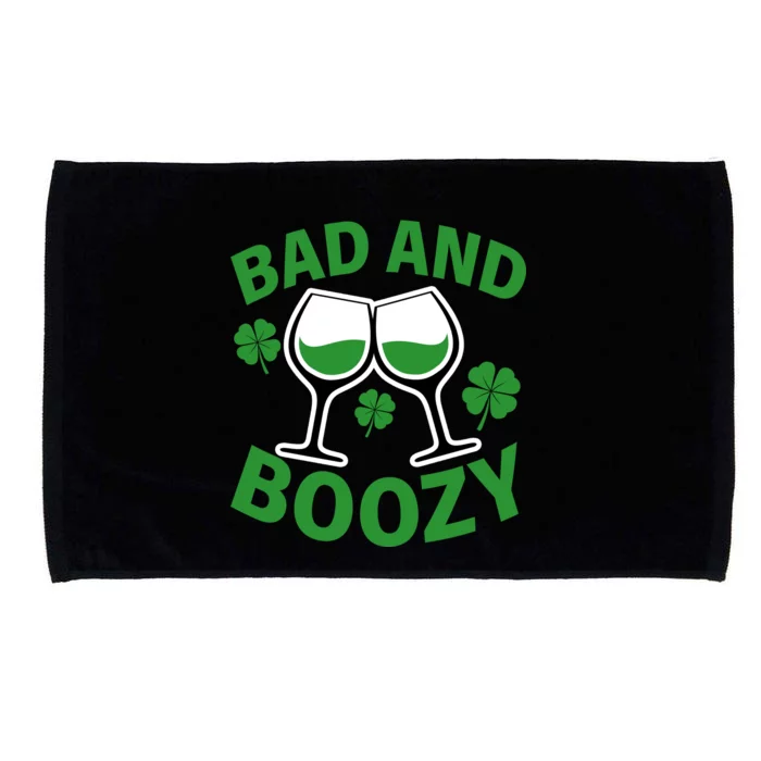 St Patrick's Day Bad and Boozy Microfiber Hand Towel