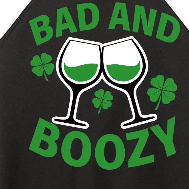 St Patrick's Day Bad and Boozy Women’s Perfect Tri Rocker Tank